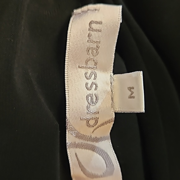 DRESSBARN Coquette Black Pink Floral Long Sleeve Boat Neck Blouse - Picture 6 of 7